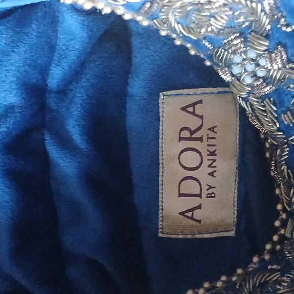 Blue Velvet Adora Potli Bag - Picture 6 of 8